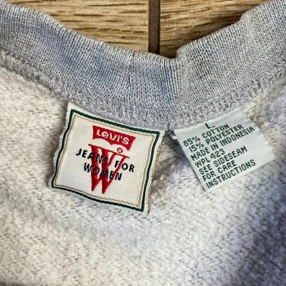 Levi's San Francisco Cropped Sweatshirt Size L - Picture 5 of 10